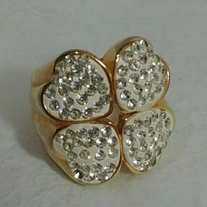 💜💜💍💝💝 Heart Stainless Steel Ring